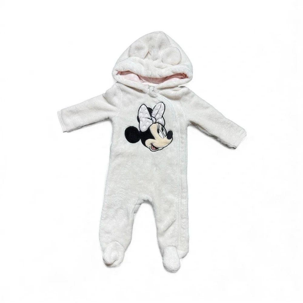 Disney | Minnie Mouse Fleece Footie | 0-3M